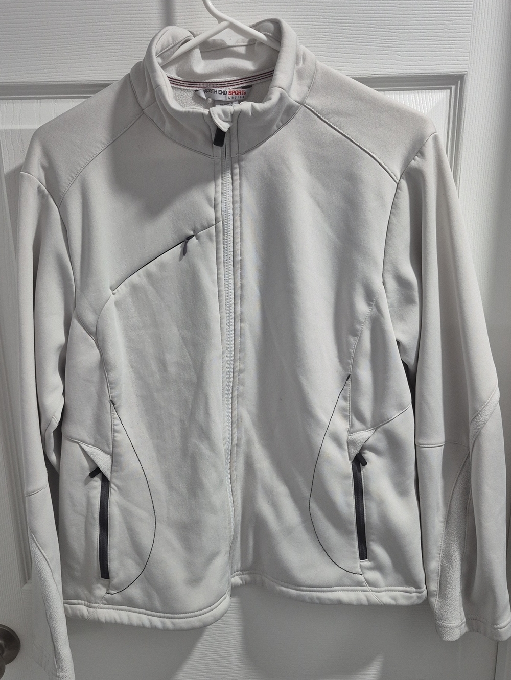 North End Sport Off White Full-Zip Women's Jacket